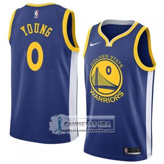 Camiseta Warriors Nick Young Icon 2018 Azul