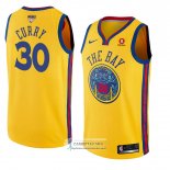 Camiseta Warriors Stephen Curry Ciudad 2017-18 Oro