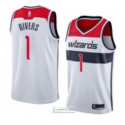 Camiseta Washington Wizards Austin Rivers Association 2018 Blanc