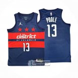 Camiseta Washington Wizards Jordan Poole NO 13 Statement 2024-25 Azul