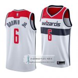 Camiseta Wizards Troy Brown Association 2018 Blanco