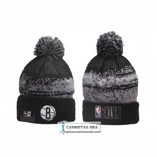 Gorro Beanie Brooklyn Nets Negro Gris