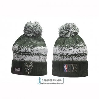 Gorro Beanie Milwaukee Bucks Verde Blanco