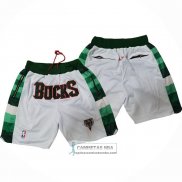 Pantalone Milwaukee Bucks Blanco