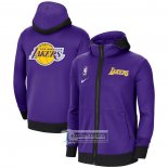 Sudaderas con Capucha Los Angeles Lakers Showtime Therma Violeta