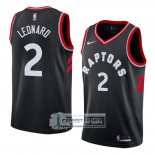 Camiseta Raptors Leonard 2017-18 Negro