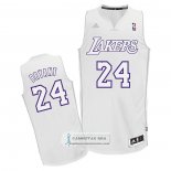 CamisetaLos Angeles Lakers Kobe Bryant NO 24 Christmas Day Blanco