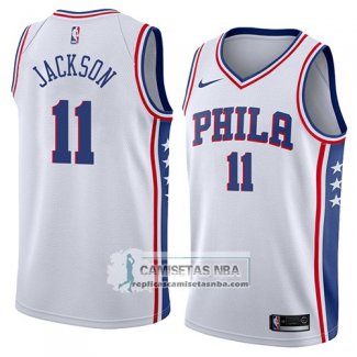 Camiseta 76ers Demetrius Jackson Association 2018 Blanco