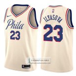 Camiseta 76ers Ersan Ilyasova Ciudad 76er Natural