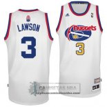 Camiseta ABA Nuggets Lawson Blanco