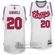 Camiseta ABA Spurs Ginobili Blanco