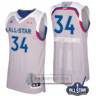 Camiseta All Star 2017 Bucks Antetokounmpo Gris