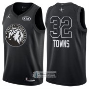 Camiseta All Star 2018 Timberwolves Karl-anthony Towns Negro