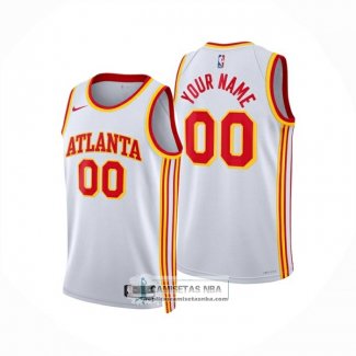 Camiseta Atlanta Hawks Personalizada Association 2024-25 Blanco