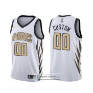 Camiseta Atlanta Hawks Personalizada Ciudad Blanco