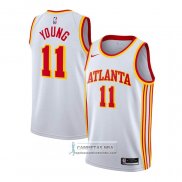 Camiseta Atlanta Hawks Trae Young Association 2020-21 Blanco