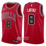 Camiseta Autentico Bulls Lavine 2017-18 Rojo