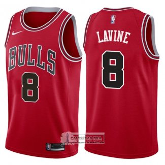 Camiseta Autentico Bulls Lavine 2017-18 Rojo