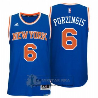 Camiseta Autentico Knicks Porzingis Azul