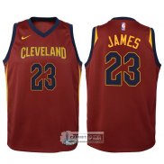 Camiseta Nino Cavaliers James 2017-18 Rojo