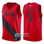 Camiseta Blazers C.J. McCollum 2017-18 Negro