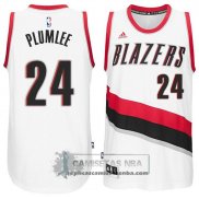 Camiseta Blazers Plumlee Blanco