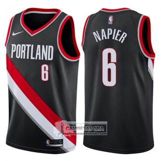 Camiseta Blazers Shabazz Napier Icon 2017-18 Negro