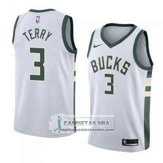 Camiseta Bucks Jason Terry Association 2018 Blanco