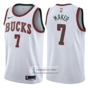 Camiseta Bucks Thon Maker Return To The Mecca Classic 2017-18 Bl