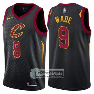 Camiseta Cavaliers Dwyane Wade Statement 2017-18 Negro