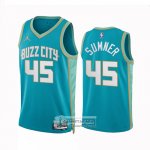 Camiseta Charlotte Hornets Edmond Sumner NO 45 Ciudad 2023-24 Verde