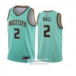 Camiseta Charlotte Hornets LaMelo Ball Ciudad 2020-21 Verde
