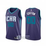 Camiseta Charlotte Hornets Personalizada Statement Edition Violeta