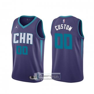 Camiseta Charlotte Hornets Personalizada Statement Edition Violeta