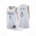 Camiseta Chicago Bulls Zach LaVine NO 8 Ciudad 2024-25 Blanco