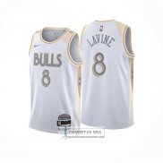 Camiseta Chicago Bulls Zach LaVine NO 8 Ciudad 2024-25 Blanco