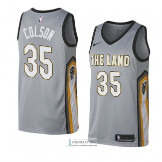 Camiseta Cleveland Cavaliers Bonzie Colson Ciudad 2018 Gris