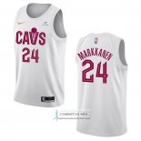 Camiseta Cleveland Cavaliers Lauri Markkanen NO 24 Association 2022-23 Blanco