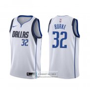 Camiseta Dallas Mavericks Trey Burke Association 2020 Blanco