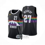 Camiseta Denver Nuggets Jamal Murray NO 27 Ciudad 2025-26 Negro