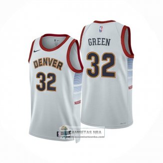 Camiseta Denver Nuggets Jeff Green NO 32 Ciudad 2022-23 Blanco