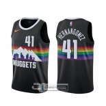 Camiseta Denver Nuggets Juan Hernangomez Ciudad 2019-20 Negro