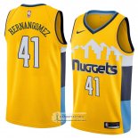 Camiseta Denver Nuggets Juan Hernangomez Statement 2018 Amarillo