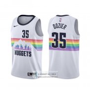 Camiseta Denver Nuggets P.j. Dozier Ciudad Blanco