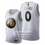 Camiseta Golden Edition Minnesota Timberwolves D'angelo Russell 2019-20 Blanco