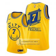 Camiseta Golden State Warriors Eric Paschall Hardwood Classics Oro