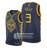 Camiseta Golden State Warriors Jordan Poole Ciudad Azul
