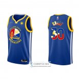 Camiseta Golden State Warriors Stephen Curry NO 30 Filipino Azul