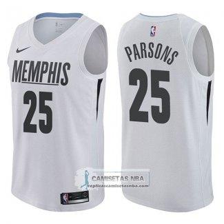 Camiseta Grizzlies Chandler Parsons Ciudad 2017-18 Blanco