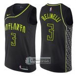 Camiseta Hawks Marco Belinelli Ciudad 2017-18 Negro